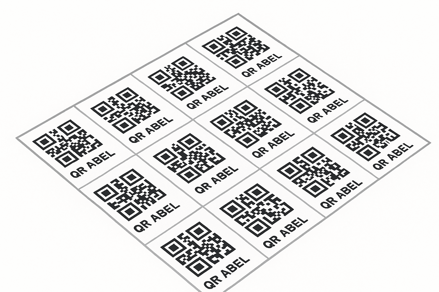 QR Label Layout