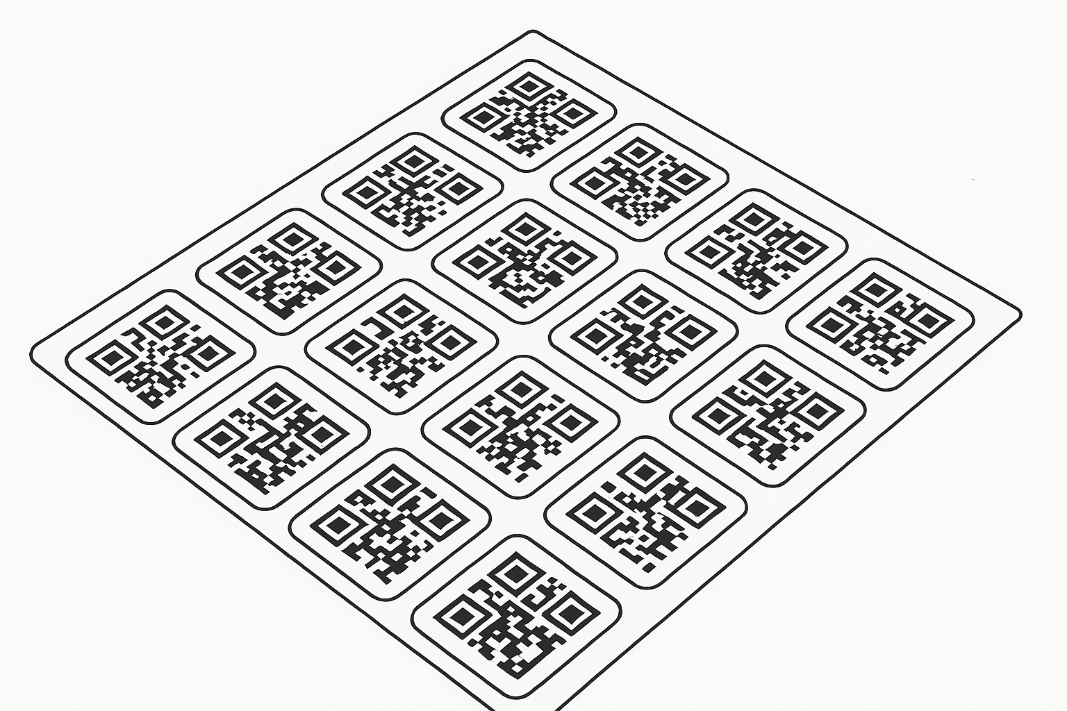 QR Sheet Layout